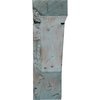 Ekena Millwork 3 1/2"W x 18"D x 18"H Vintage Farmhouse Bracket, Barnwood Decor Collection, Driftwood Blue BKTB03X18X18TRBU